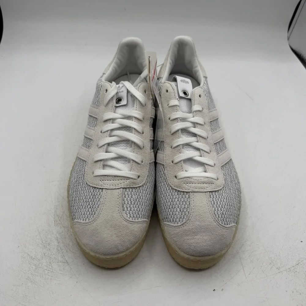 Adidas Gazelle Juice Primeknit Shoes Mens 8.5 White Suede Hemp Sneakers DB1628